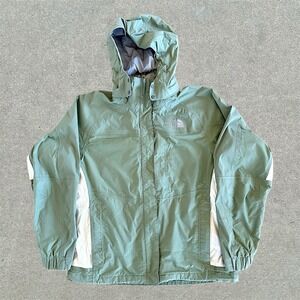 The‎ North Face Jacket Women's Medium Green Hyvent Hooded Waterproof Coat